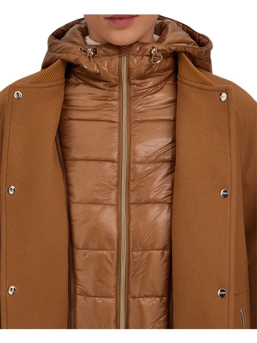 Hernopanelled oversized jacket HERNO | GI000439D334772157 CAMMELLO